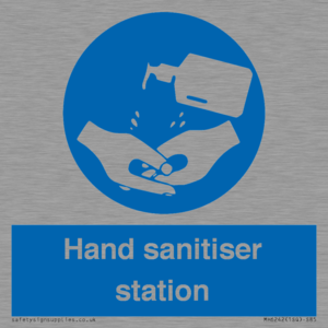 Hand sanitiser station
